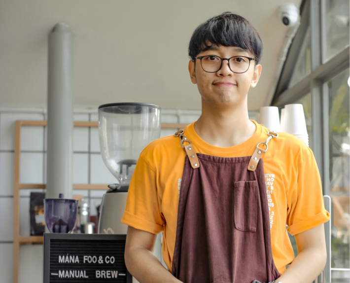 Professional barista Coffee Shop